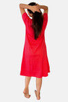 Sweetmoon Long T Shirt Nightdress - Red — thumbnail 2